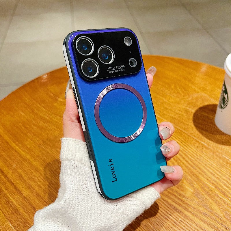 Gradient Glass Magnetic iPhone Case – MagSafe & Camera Protection