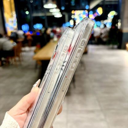 Cute Liquid Sand Phone Case • Floating Glitter Kitty Design • Optional Charm Strap