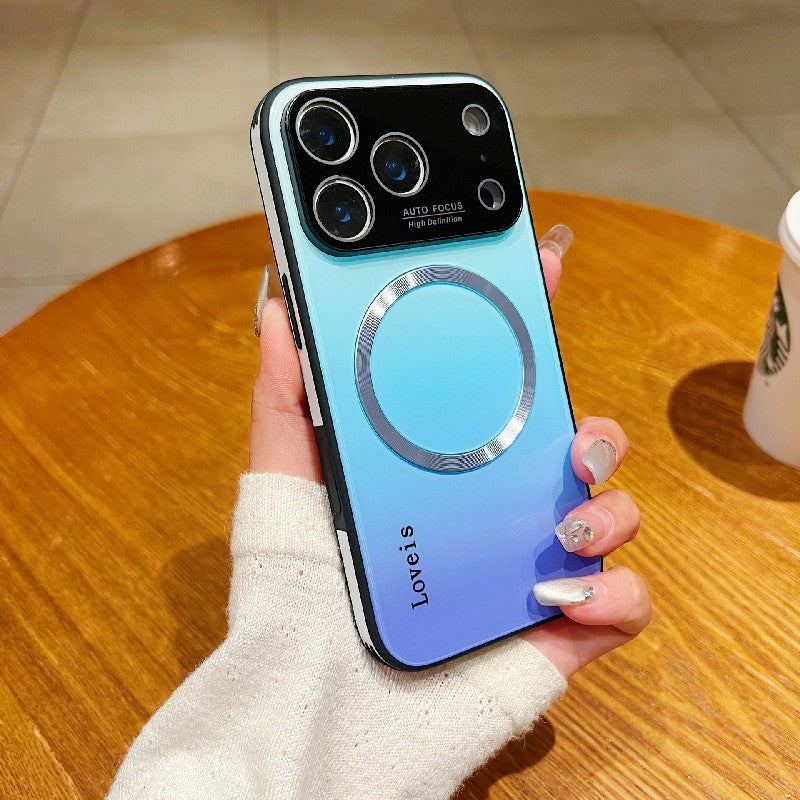 Gradient Glass Magnetic iPhone Case – MagSafe & Camera Protection