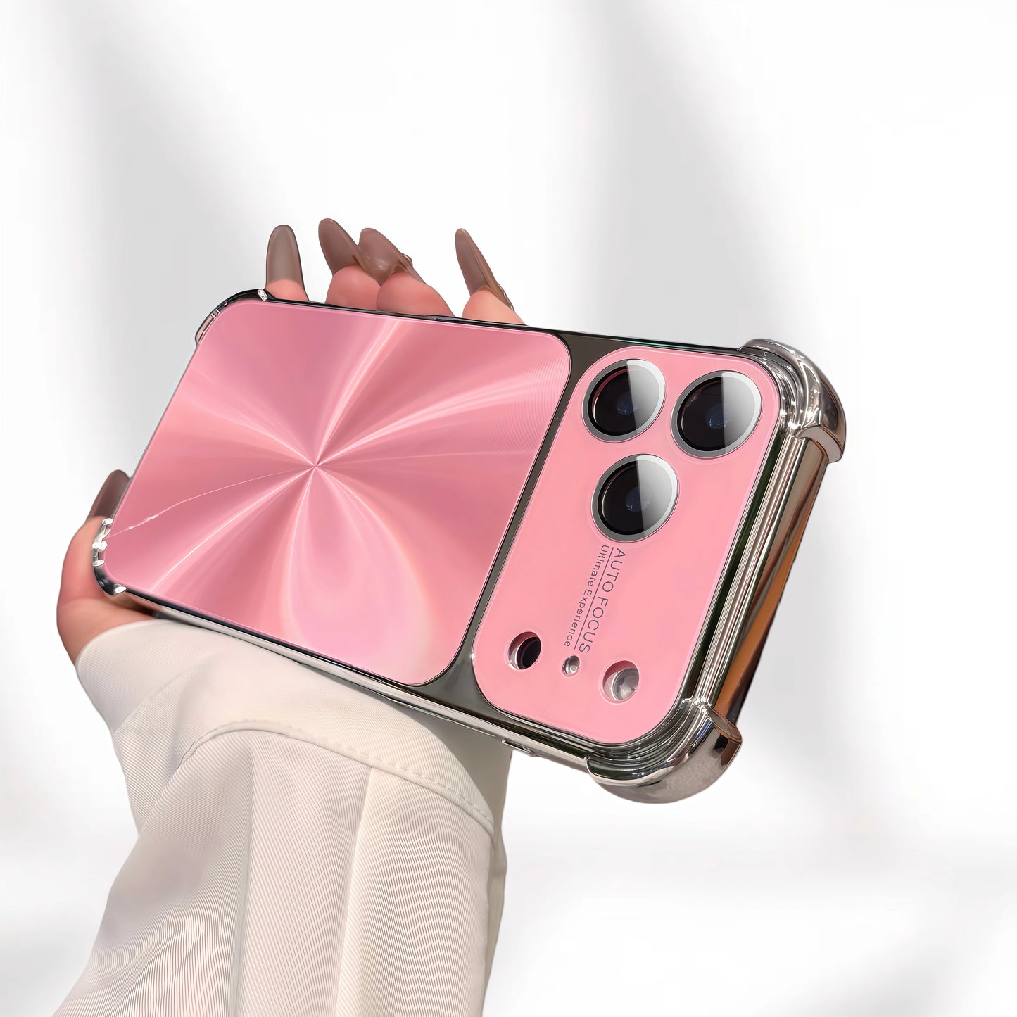 CD Gradient Shockproof iPhone 17 ProMax Case with Lens Protector